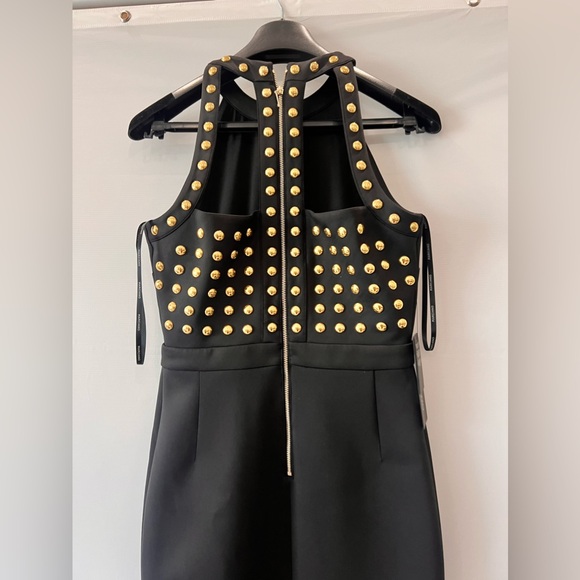 MARCIANO gold studded black midi dress Small - Picture 5 of 5